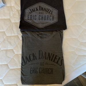 2 Jack Daniel’s Eric Church T-shirts